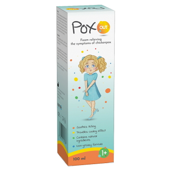 POXOUT Pěna zmírňující příznaky planých neštovic 100 ml (Na molusky a plané neštovice) - Zklidňující