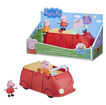 PEPPA PIG Prasátko Pepa a rodinné červené auto (Kreativní sady)