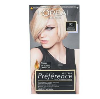 L'ORÉAL Preférence 92 Velmi světlá blond duhová barva na vlasy