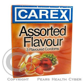 Prezervativ CAREX Assorted Flavour ovoc.přích.3ks