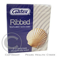 Prezervativ Contex Ribbed 3 ks