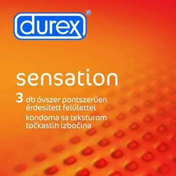 Prezervativ Durex Sensation (1+1) 3 + 3 ks