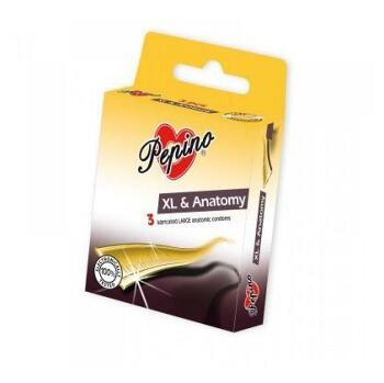 PEPINO prezervativy kondomy XL anatomy 3 kusy