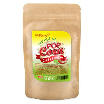WOLFBERRY Příchuť na popcorn Chilli a Limetka 90 g (Koření a dochucovadla)
