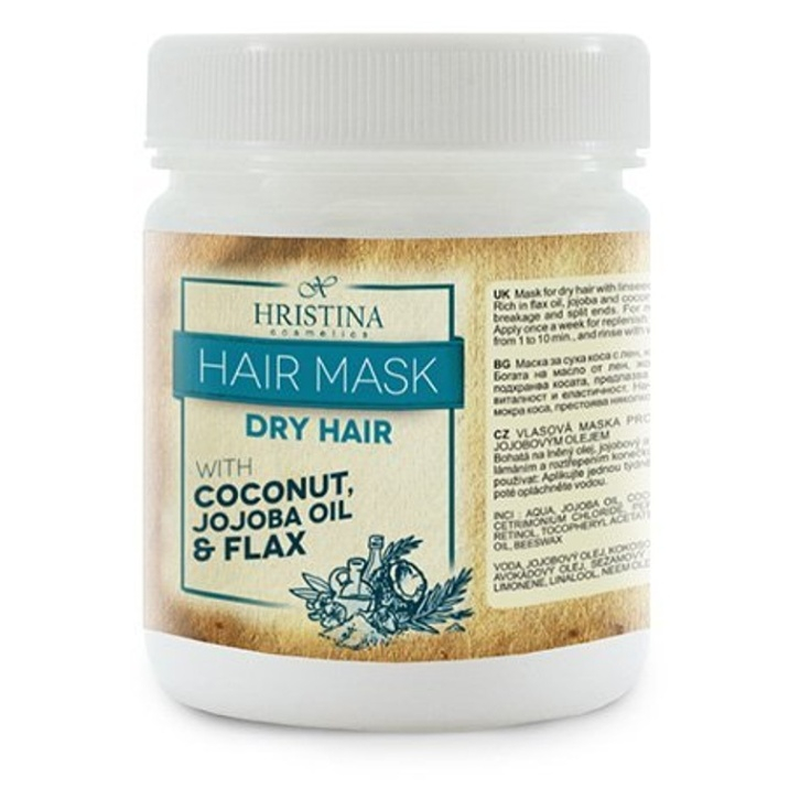 E-shop HRISTINA Přírodní vlasová maska pro suché vlasy 200 ml