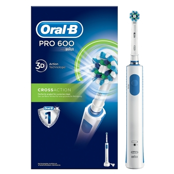 ORAL-B PRO 600 CrossAction Elektrický zubní kartáček s technologií od Brauna 1 ks
