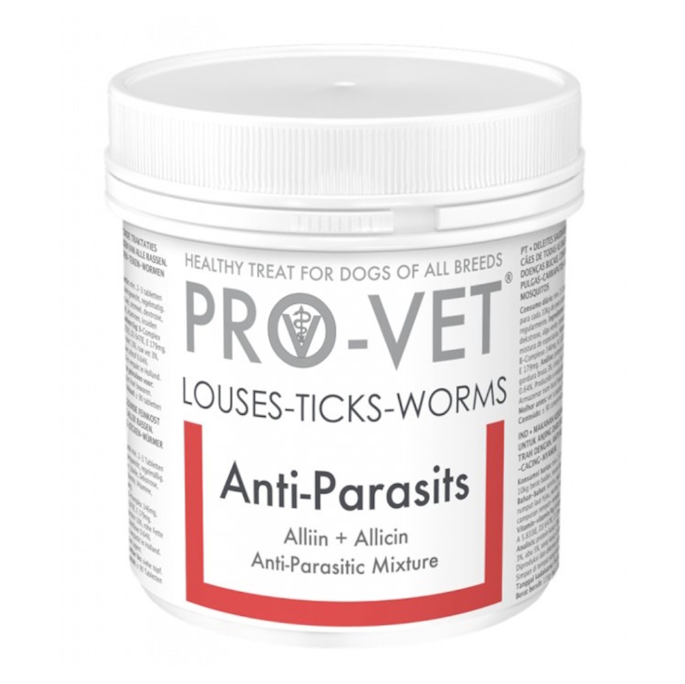 E-shop PRO-VET Anti-parasite pastilky pro psy proti parazitům 90 ks, poškozený obal