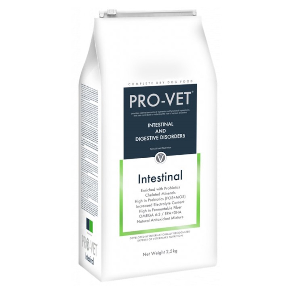 E-shop PRO-VET Intestinal granule pro psy s akutními průjmy 1 ks, Hmotnost balení (g): 7,5 kg