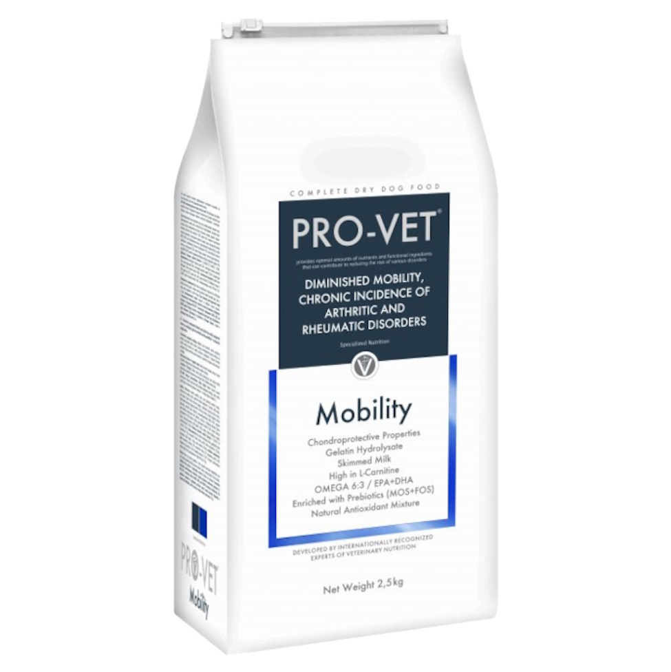 E-shop PRO-VET Mobility granule pro psy se sníženou pohyblivostí 1 ks, Hmotnost balení (g): 2,5 kg