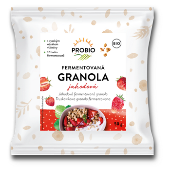 PROBIO Granola fermentovaná jahodová BIO 50 g