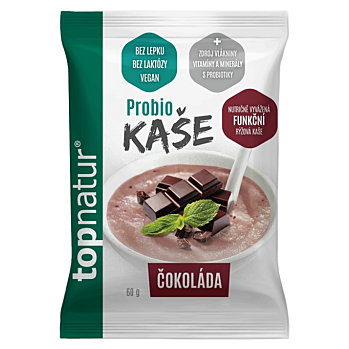 TOPNATUR Probio kaše čokoládová 60 g (Probiotické kaše) - Sladké, Instantní