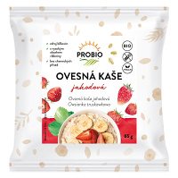 PROBIO Kaše ovesná jahodová bezlepková jednoporcová BIO 65 g