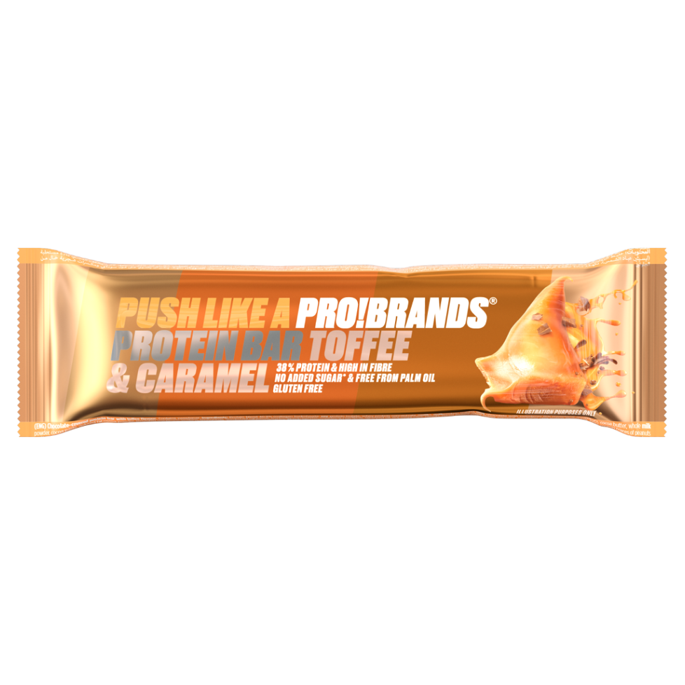 Levně PROBRANDS Protein bar s příchutí toffee caramel 45 g