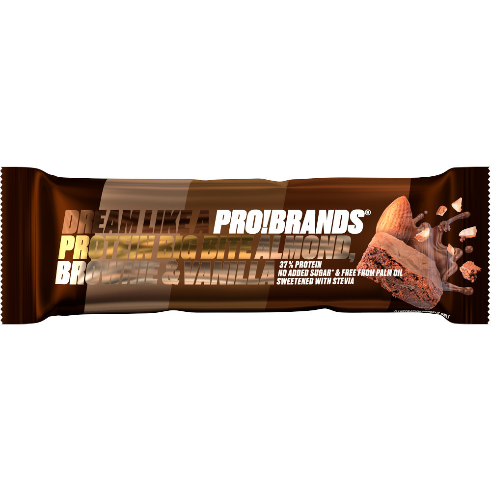 Levně PROBRANDS PROTEIN BIG BITE příchuť mandlové brownie s vanilkou 45 g