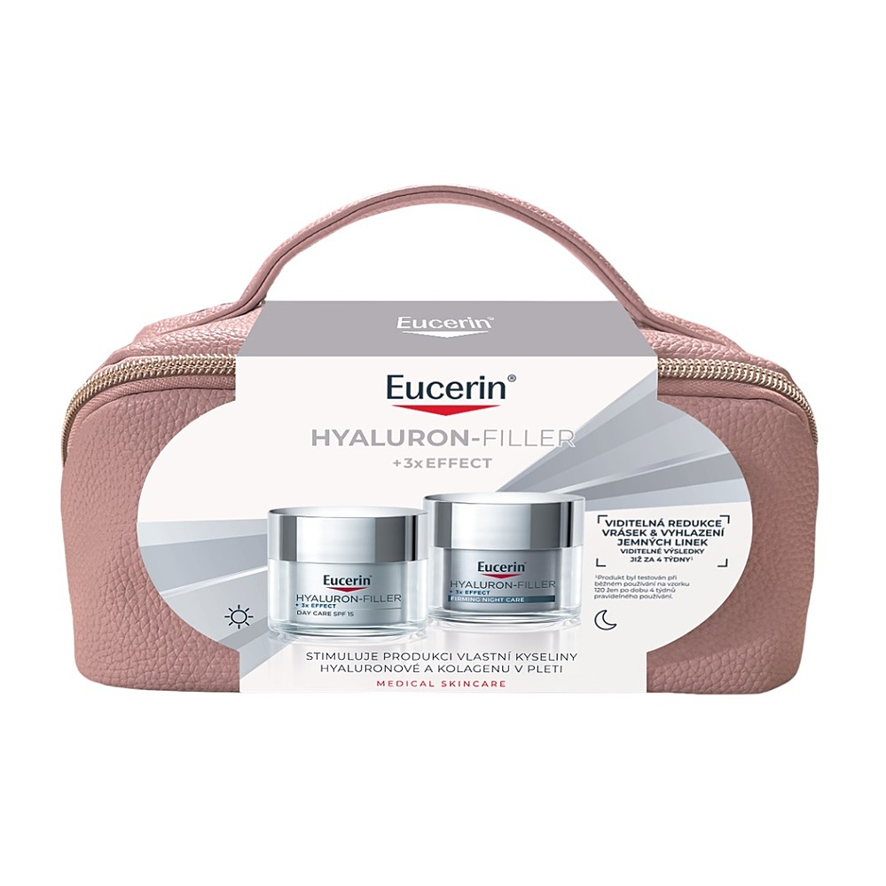 EUCERIN Vánoční kazeta Hyaluron-Filler +3x Effect 50 ml + 50 ml