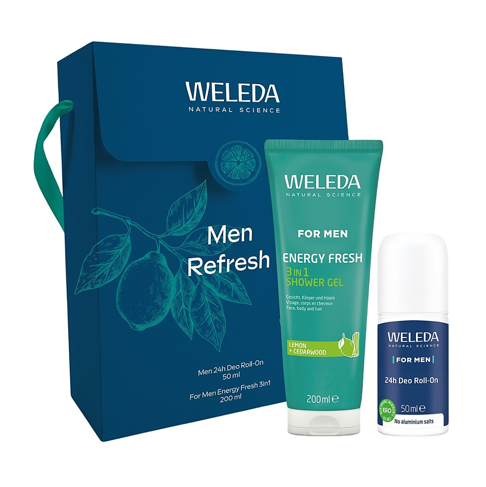WELEDA Dárkové balení kosmetická krabička Men Refresh