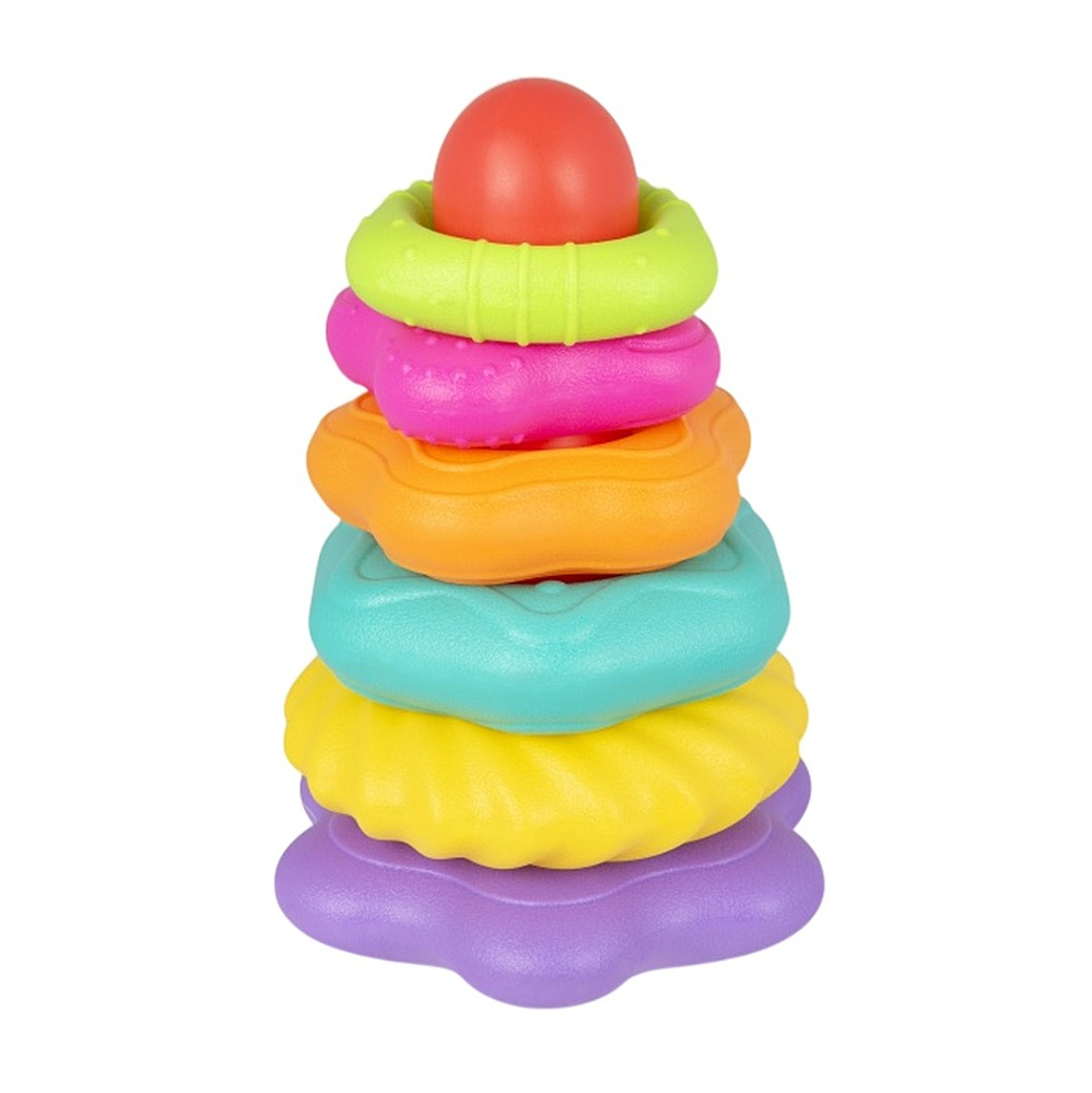 PLAYGRO Strukturované navlékací kroužky