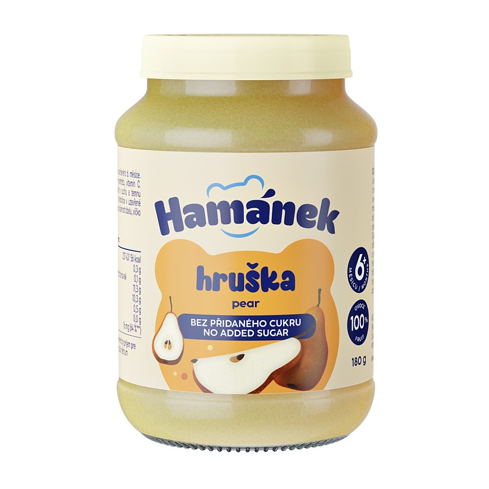 HAMÁNEK Hruška 100% ovoce 6m+ 180 g