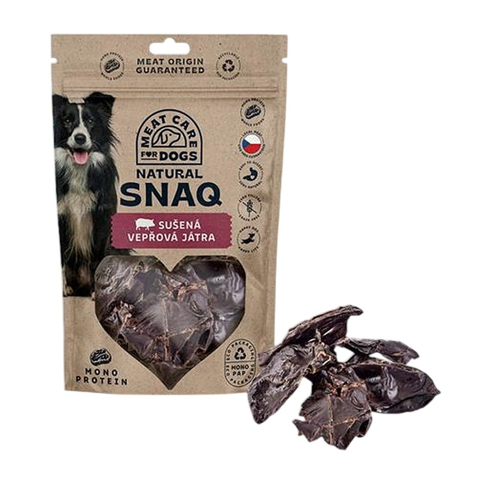 MEAT CARE For pets natural snaq vepřová játra sušená 100 g