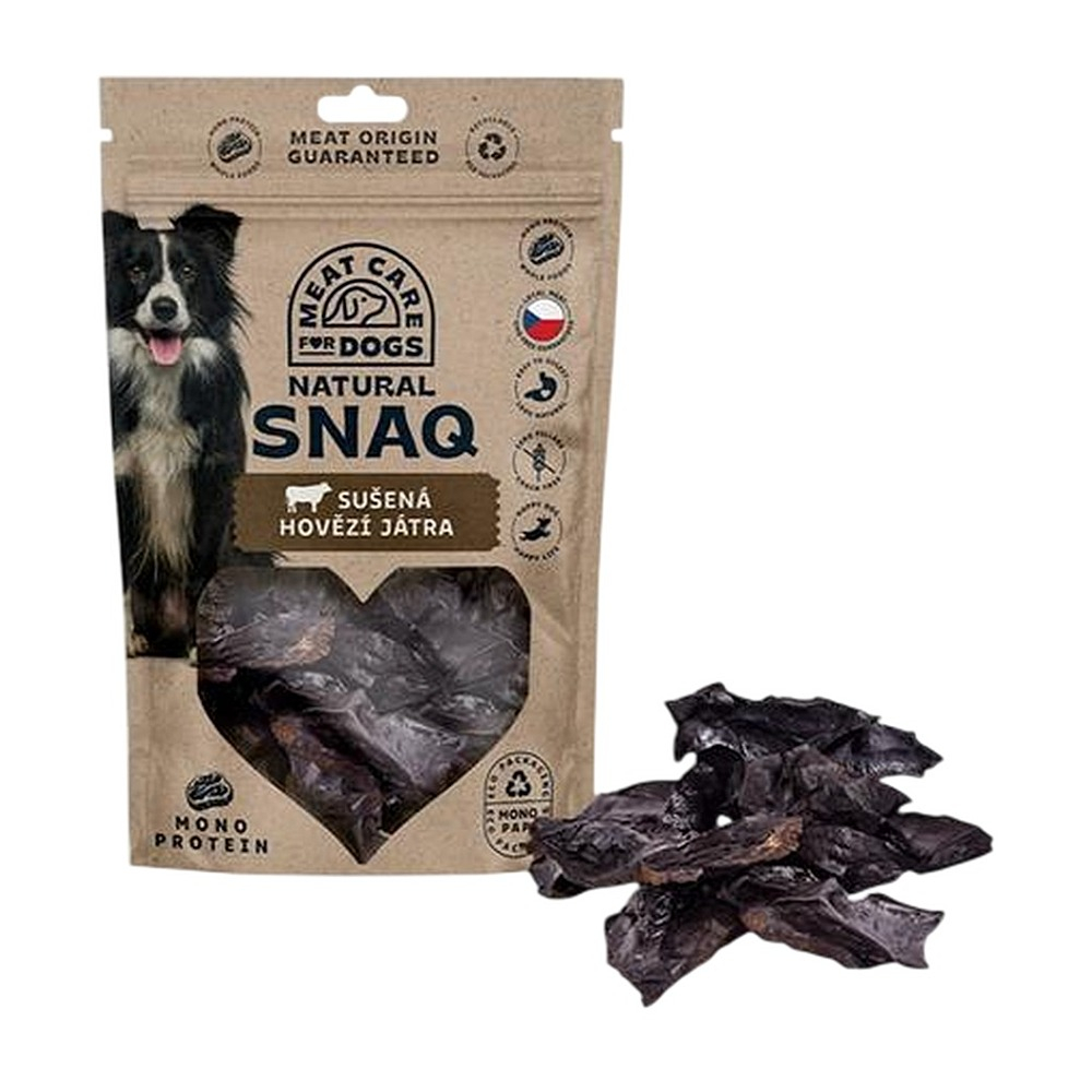 MEAT CARE For pets natural snaq hovězí játra sušená 100 g