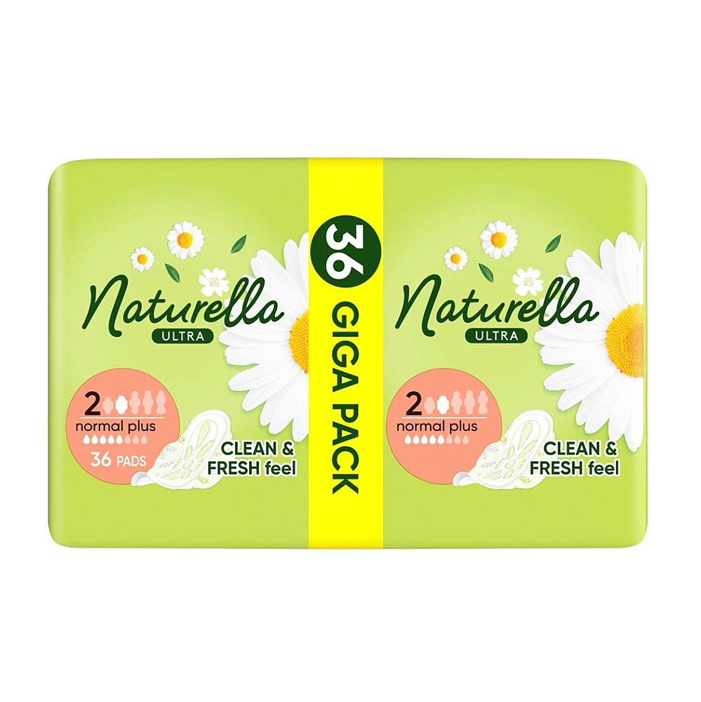 NATURELLA Hygienické vložky Ultra Normal Plus s křidélky 36 kusů