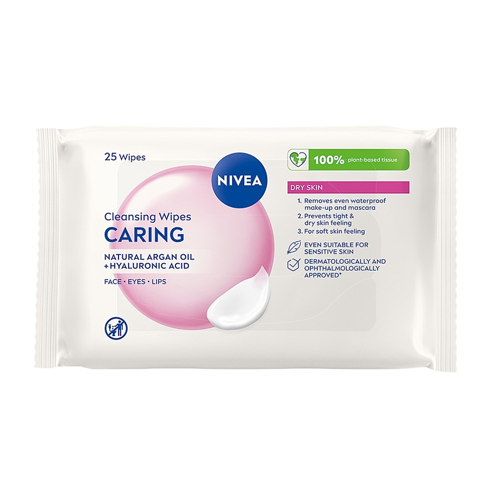 NIVEA Jemné čisticí pleťové ubrousky 3v1 25 ks