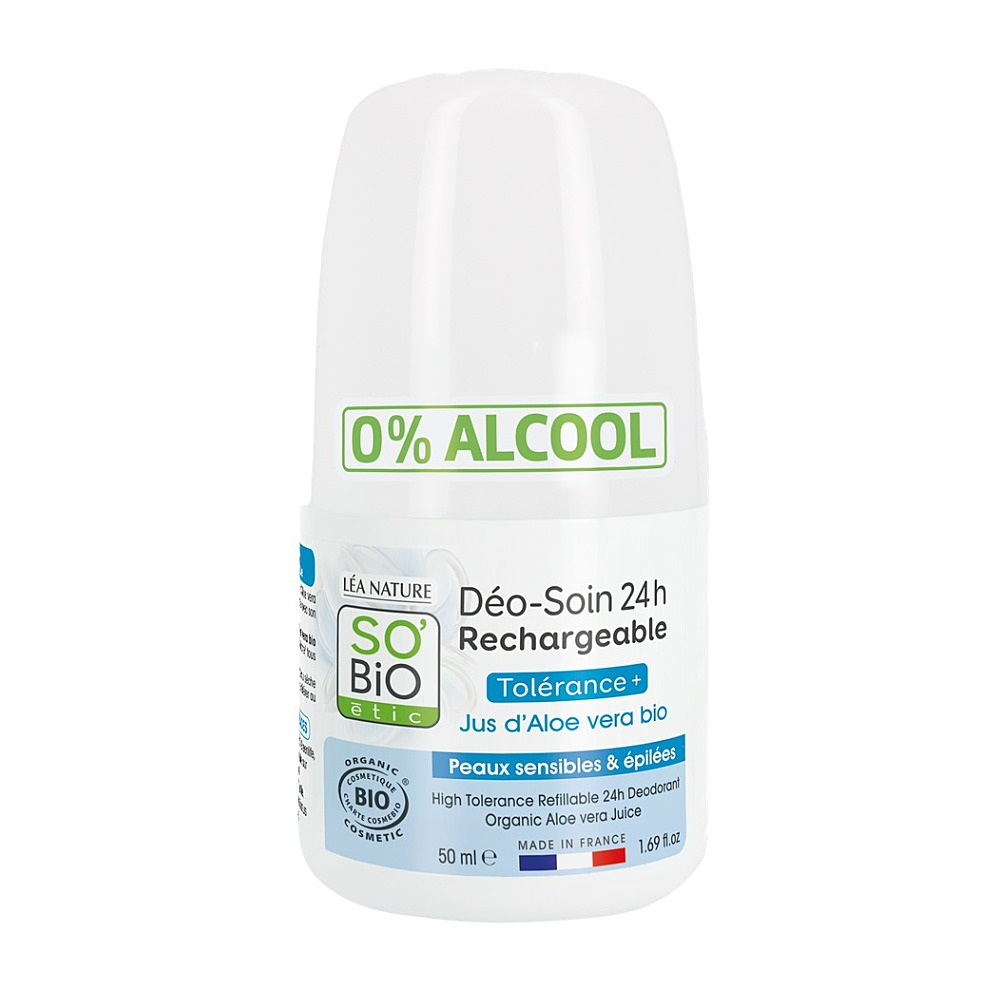 SO´BIO Étic Deodorant roll-on 24h Tolerance+ s Aloe vera BIO 50 ml