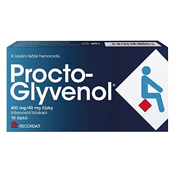 PROCTO-GLYVENOL 10 čípků (Na hemoroidy)