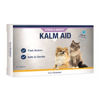 NUTRISCIENCE Kalm Aid pro psy a kočky 30 tablet (Veterinární doplňky stravy na nervový systém)
