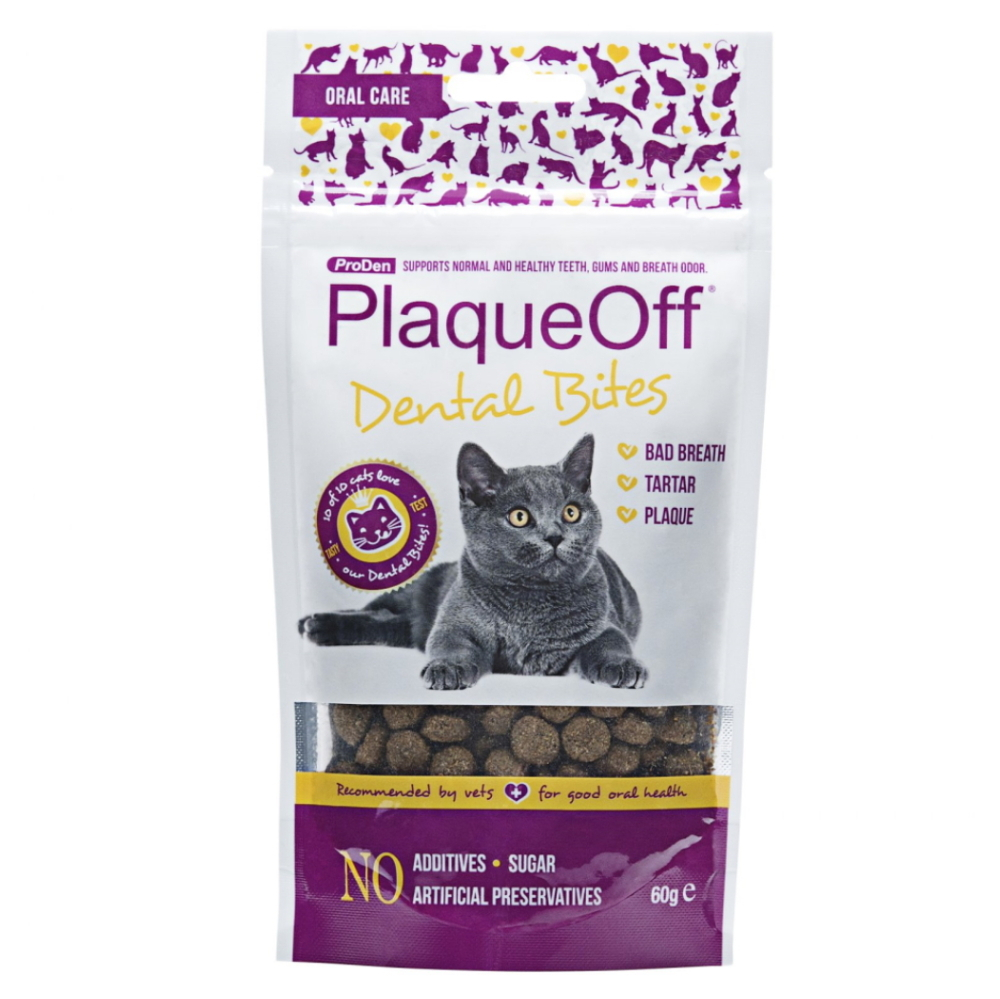 Levně PRODEN PlaqueOff™ Dental Bites Cat 60 g