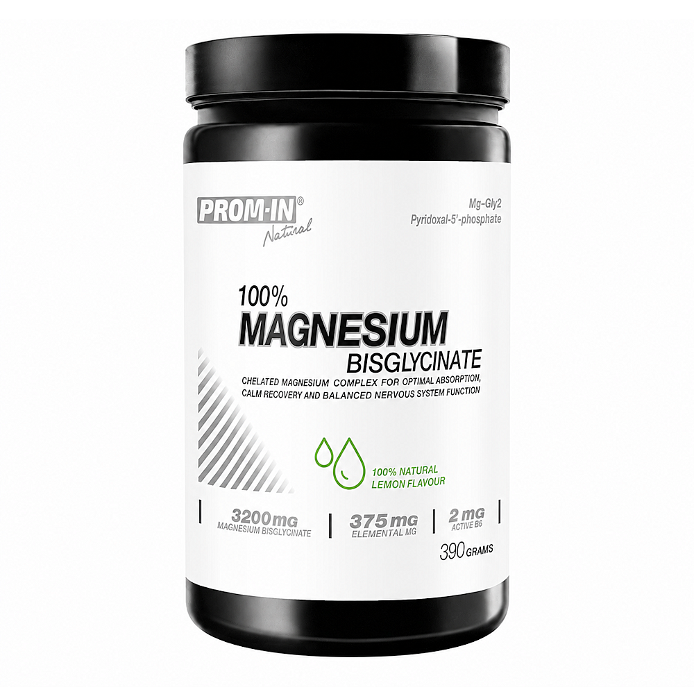 Prom-In 100% Magnesium Bisglycinate 390g lemon koupíte na Lekarna.cz