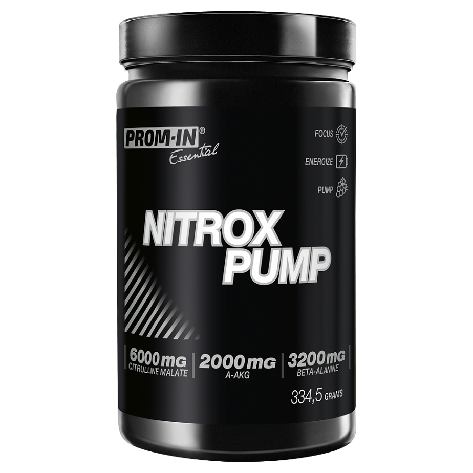 Levně PROM-IN Essential Nitrox pump malina citron 334,5 g