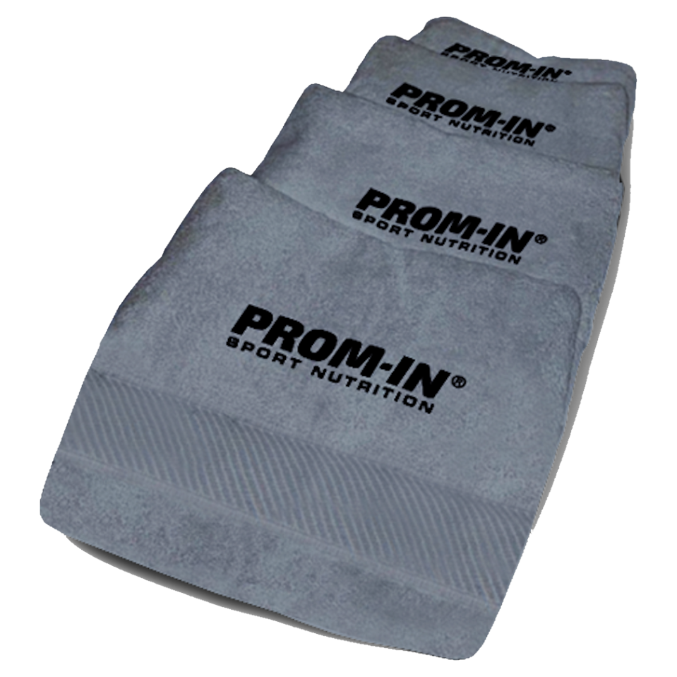 PROM-IN Ručník šedý s černou výšivkou 1 kus