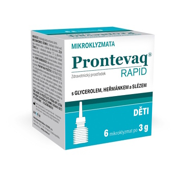PRONTEVAQ Rapid mikroklyzma pro děti 6 x 3 g (Prostředky na zácpu)