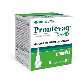PRONTEVAQ Rapid mikroklyzma dospělí 6 x 9 g (Prostředky na zácpu)