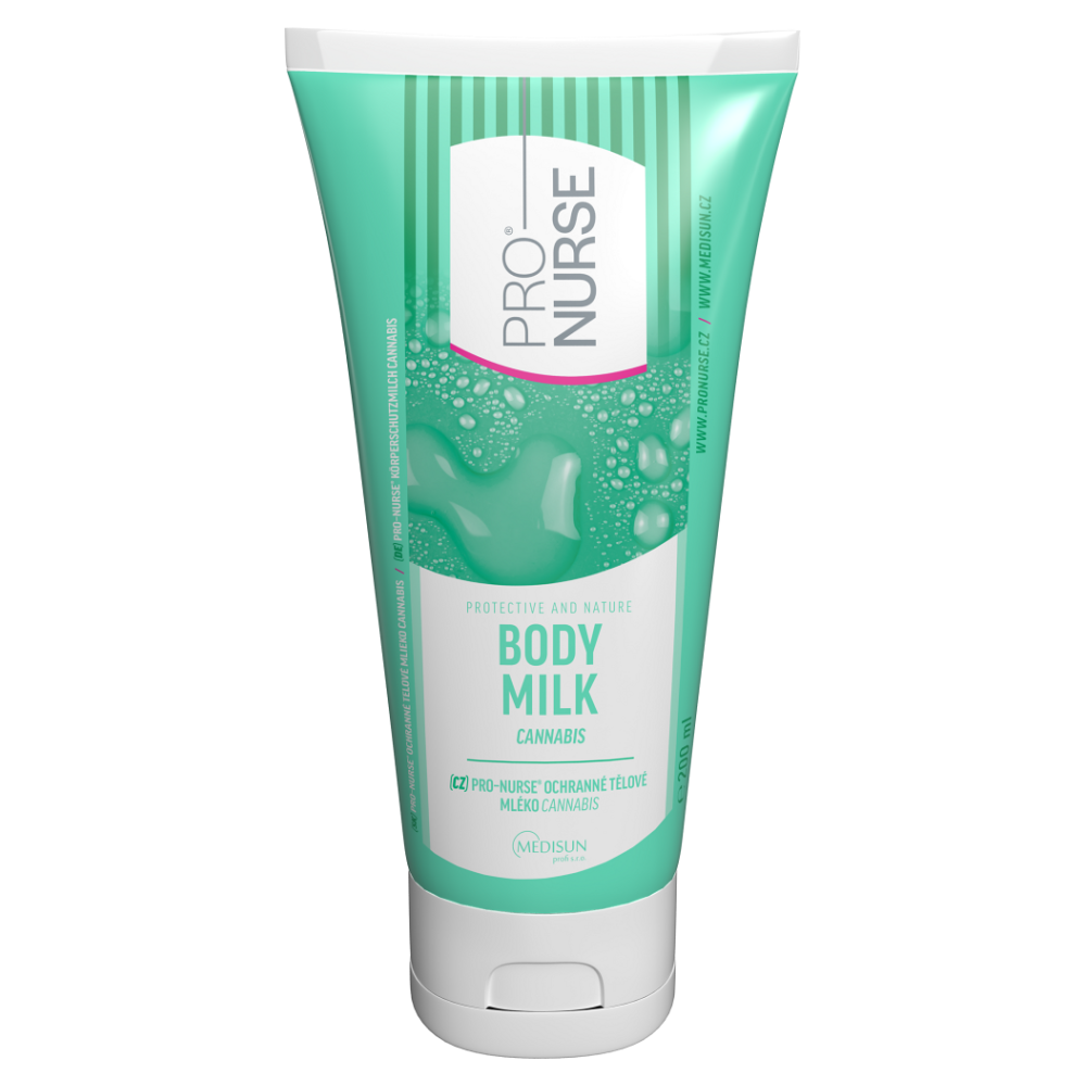 E-shop PRO-NURSE Ošetřující konopné tělové mléko s vitamínem E 200 ml
