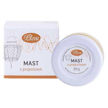 PLEVA Mast s propolisem 20 g (Přírodní péče o tělo) - Regenerační, Přírodní, Bylinné, Denní, Neparfémované, Ochranný