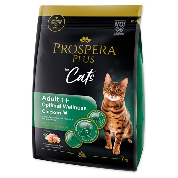 PROSPERA PLUS Adult 1+ Chicken Optimal Wellness krmivo pro kočky, Hmotnost balení (g): 7 kg (Granule pro kočky)