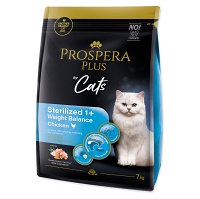 PROSPERA PLUS Sterilized 1+ Chicken Weight Balance Krmivo pro kočky, Hmotnost balení (g): 7 kg