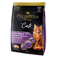 PROSPERA PLUS Sterilized 7+Chicken Weight Balance Krmivo pro kočky 1 kus, Hmotnost balení (g): 2 kg