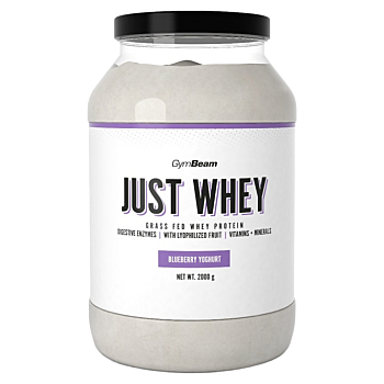 GYMBEAM Protein just whey borůvkový jogurt 2000 g (Syrovátkové proteiny) - Instantní, Proteinové, Před výkonem