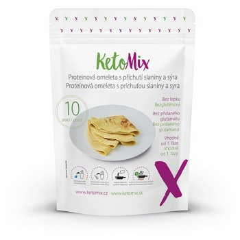KETOMIX Proteinová omeleta s příchutí slaniny a sýra 10 porcí