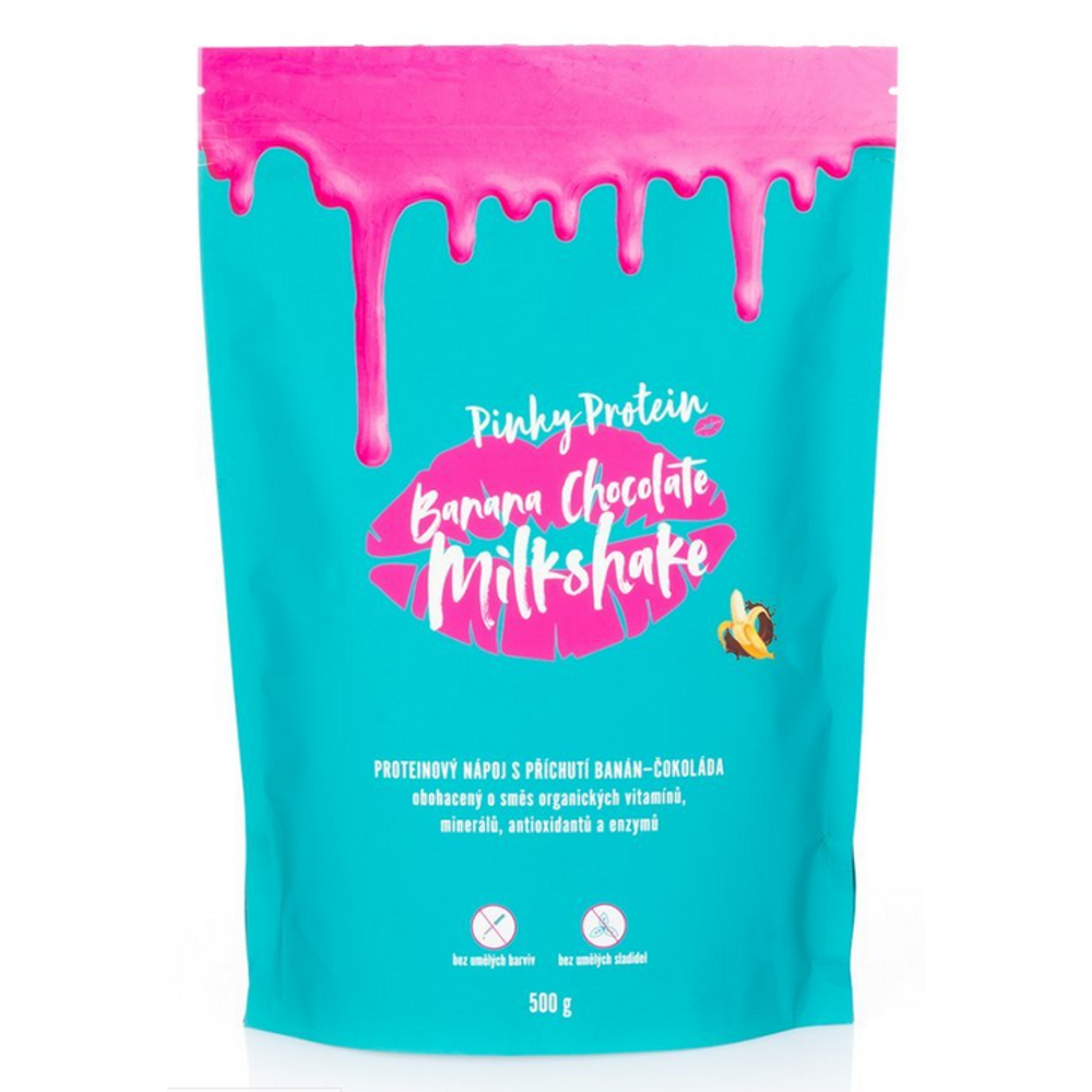 PINKY PROTEIN Proteinový nápoj banana chocolate milkshake 500 g