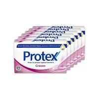 PROTEX Cream Tuhé mýdlo s přirozenou antibakteriální ochranou  6 x 90 g