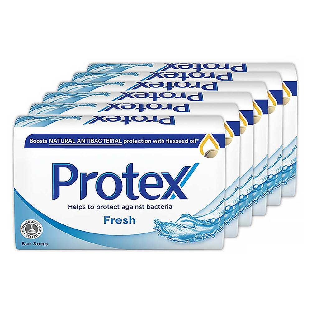 Levně PROTEX Fresh Tuhé mýdlo s přirozenou antibakteriální ochranou 6 x 90 g