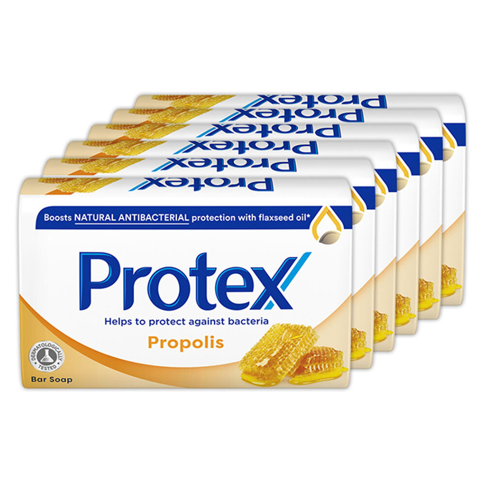 E-shop PROTEX Propolis Tuhé mýdlo s přirozenou antibakteriální ochranou 6x 90 g