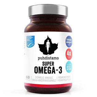E-shop PUHDISTAMO Super omega 3 60 kapslí
