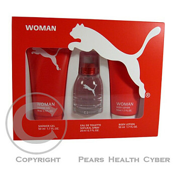 Puma Red Woman - toaletní voda s rozprašovačem 20 ml + sprchový gel 50 ml + tělové mléko 50 ml