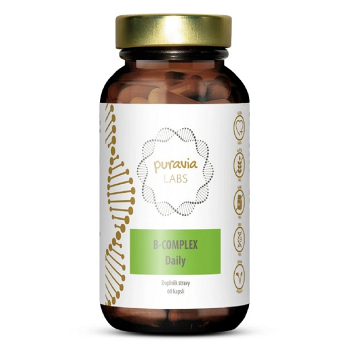 PURAVIA LABS B-komplex Daily 60 kapslí (Na energii, při únavě) - Vícesložkové