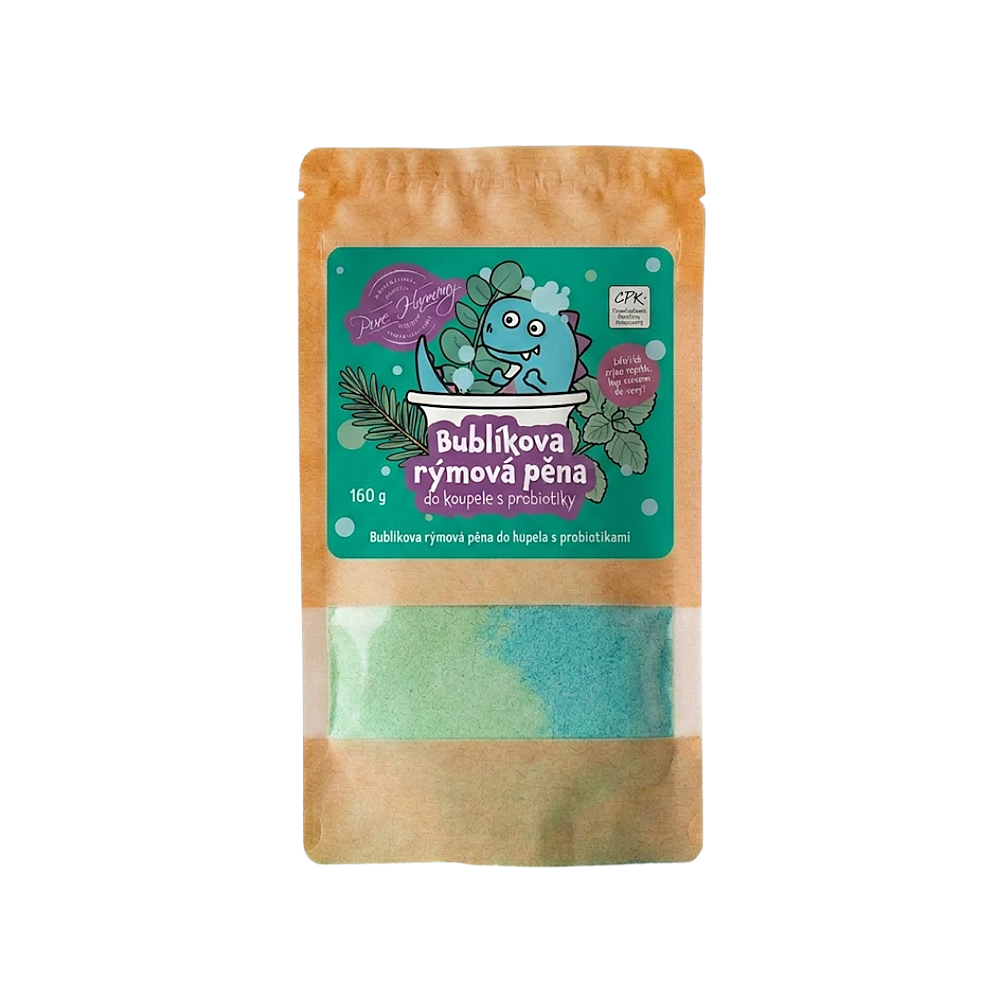 PURE HARMONY Bublíkova rýmová pěna do koupele s probiotiky 160 g